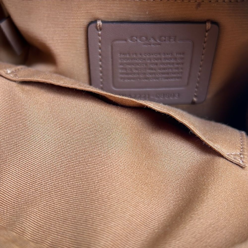 Coach Mini Court Backpack in Retro Yellow - Picture 13 of 15